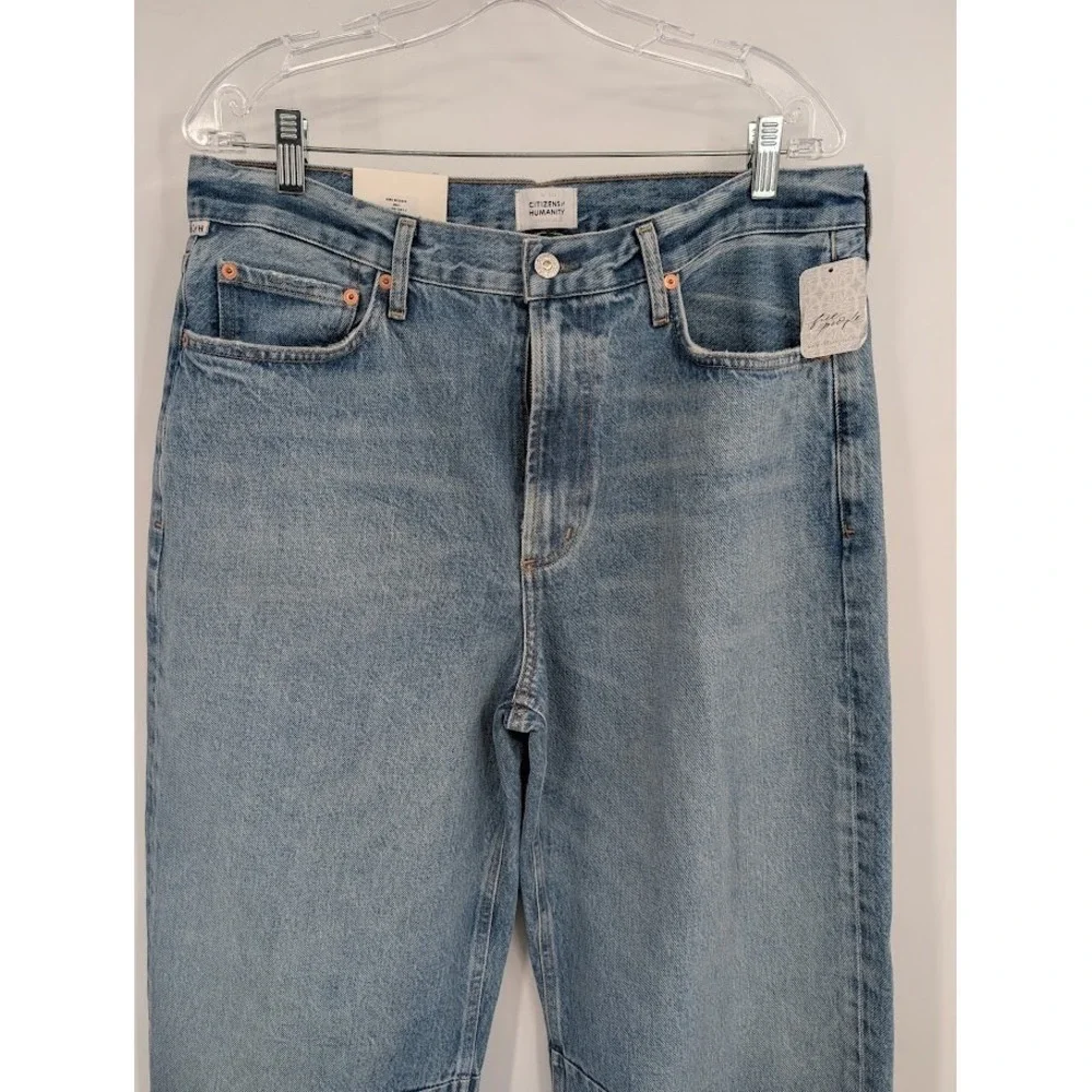 Citizens of Humanity NWT Miro Relaxed Pacifica Rigid Barrel Leg Blue Jeans sz 32